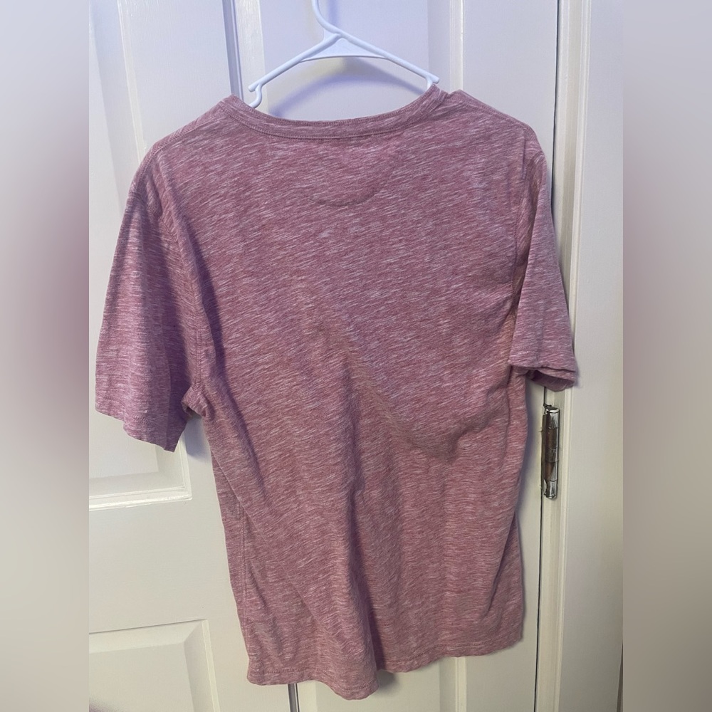 Faherty Henley Shirt Medium - image 3